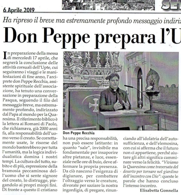 Don Peppe su Fax del 6 aprile 2019